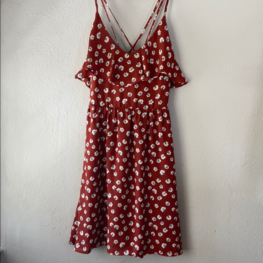 Burnt orange sundress